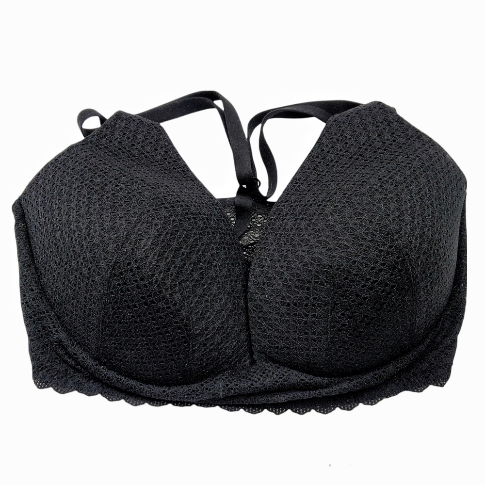 Victoria's Secret Black Lace Molded Push-Up Bra